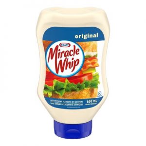 Spread in squeezable bottle, Miracle Whip