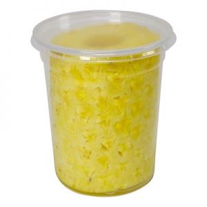 Cored golden pineapple
