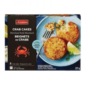 Frozen Maryland style crab cakes