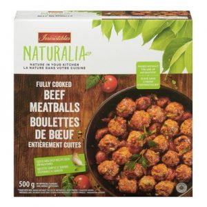 Frozen beef meatballs, Naturalia
