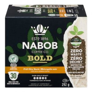 NABOB Full City Dark Coffee Compostable Pods