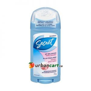 Baby powder scented antiperspirant and deodorant