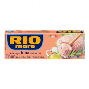 Solid light tuna in olive oil