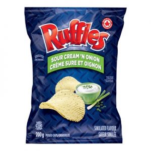 FRITO-LAY Sour Cream and Onion Chips, Ruffles
