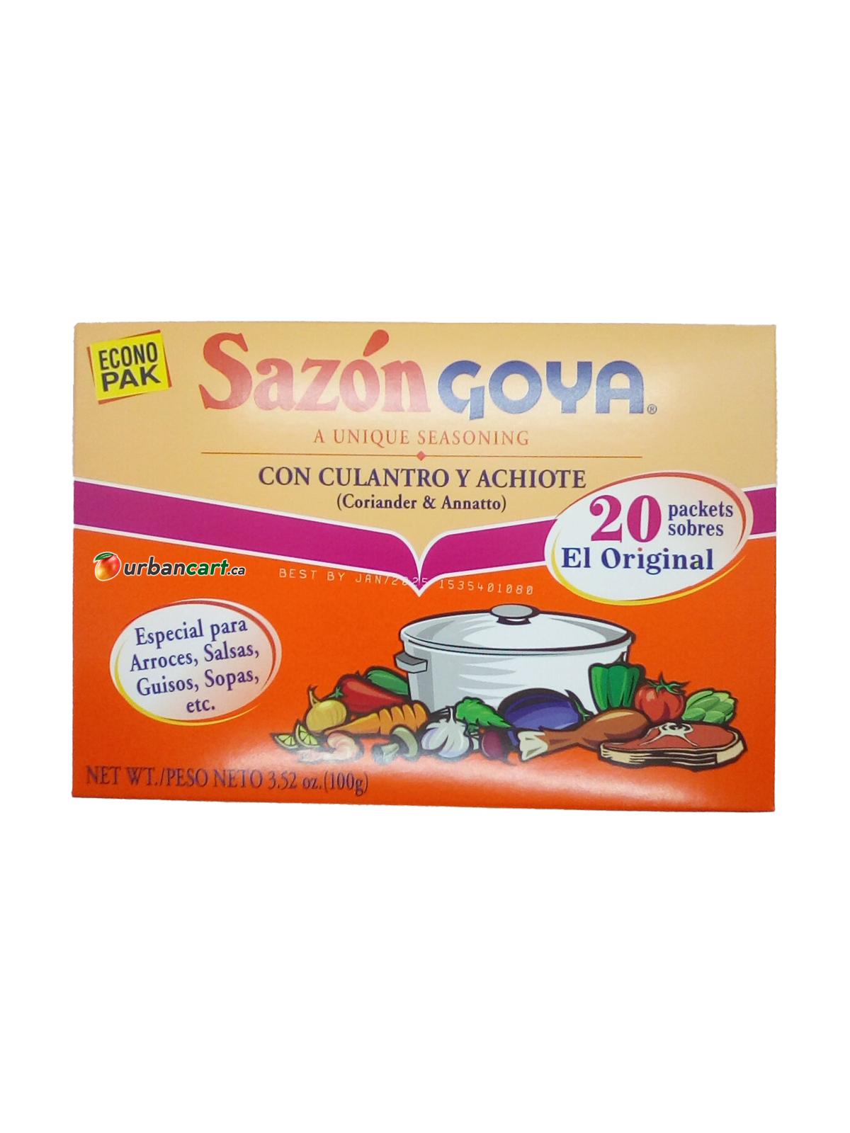 Sazon Goya Foods with Coriander & Annatto